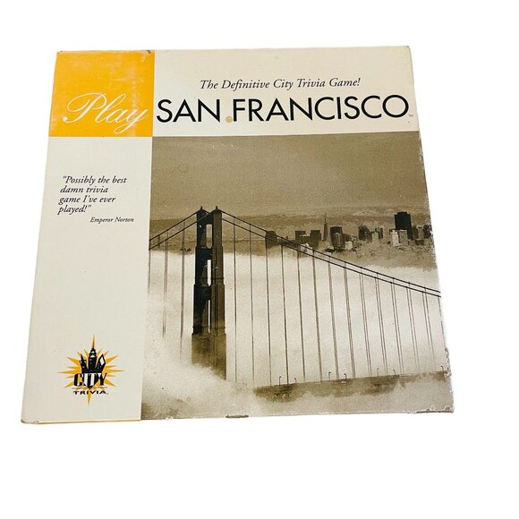 Play San Francisco Definitive City Trivia Board Game Collectible Gift - Picture 12 of 13